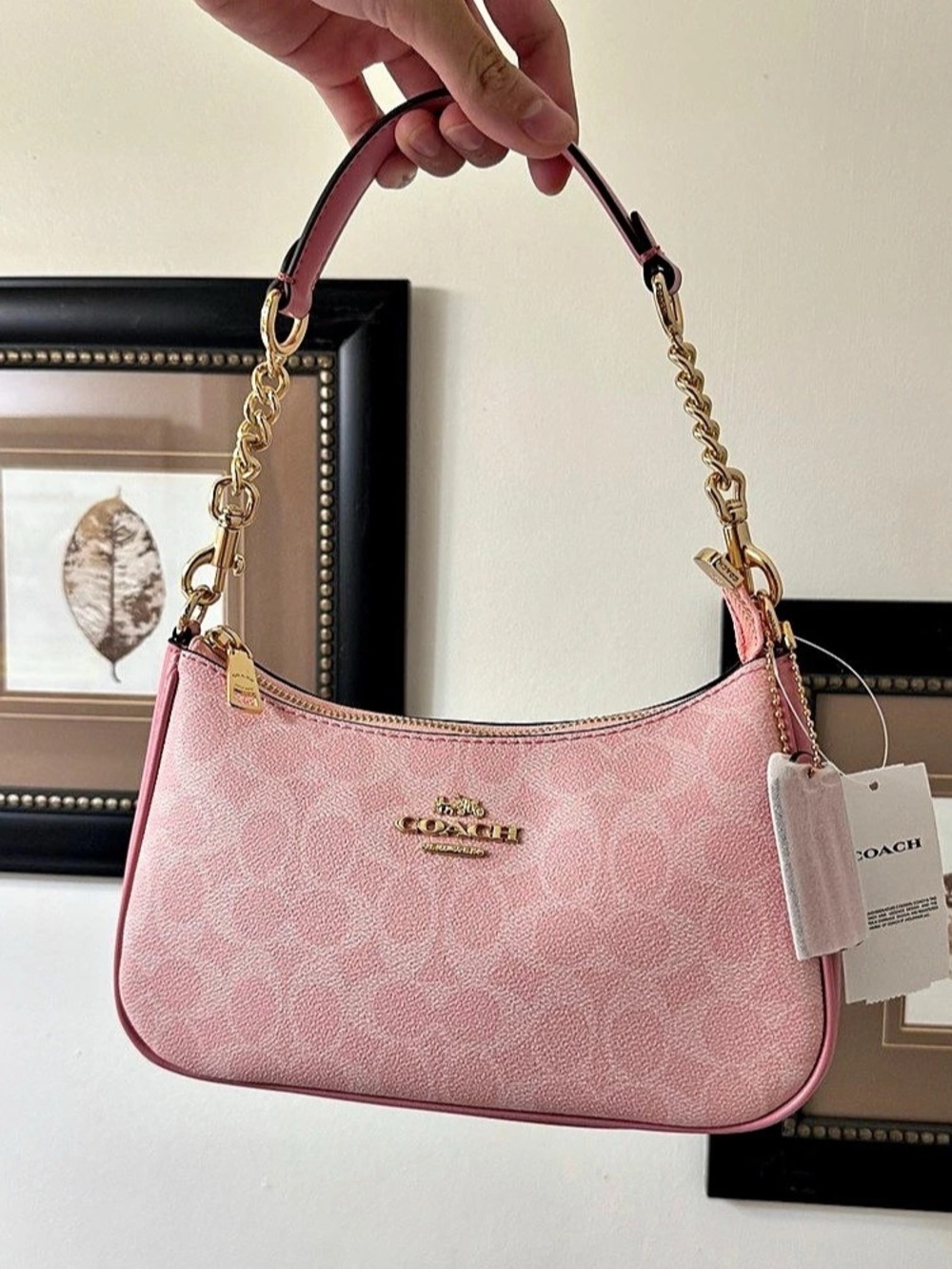 Coach New with Tags Teri Shoulder Bag Pink